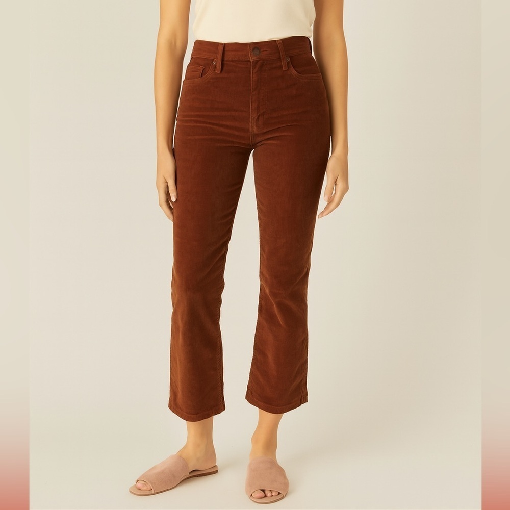 Mother The Tom Cat Ankle Corduroy Pants Hopscotch Brown 28 summer fall